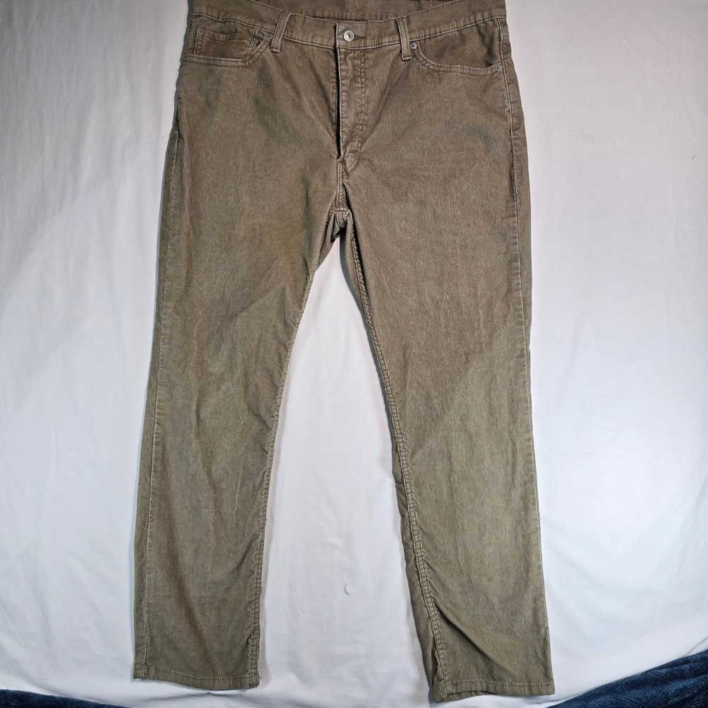 Levis‎ 511 Slim Fit Corduroy Pants Mens 38x30 Tan Khaki 04511-6016 Cord Trousers